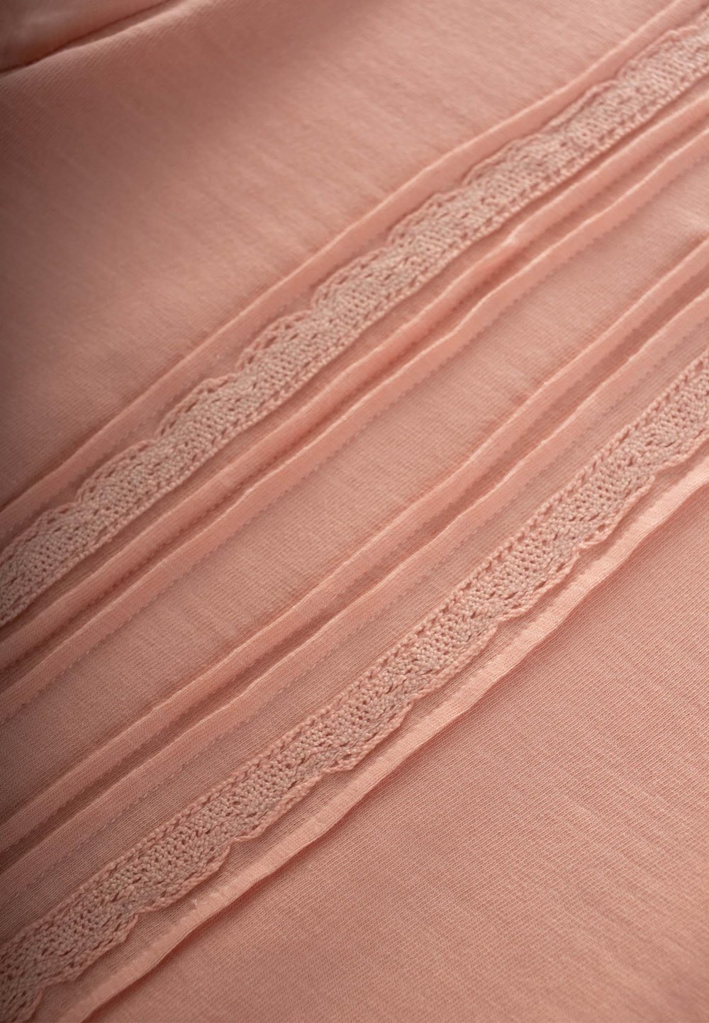 Dantel Şeritli Bluz 1-5 Yaş Yavruağzı