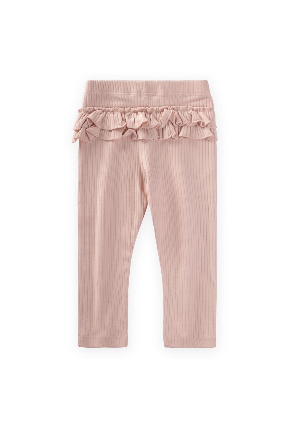 Arkası Fırfırlı Fitilli Tayt 0-3 Yaş PUDRA PEMBE