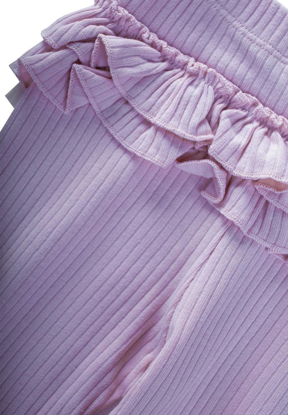 Arkası Fırfırlı Fitilli Tayt 0-3 Yaş LİLA