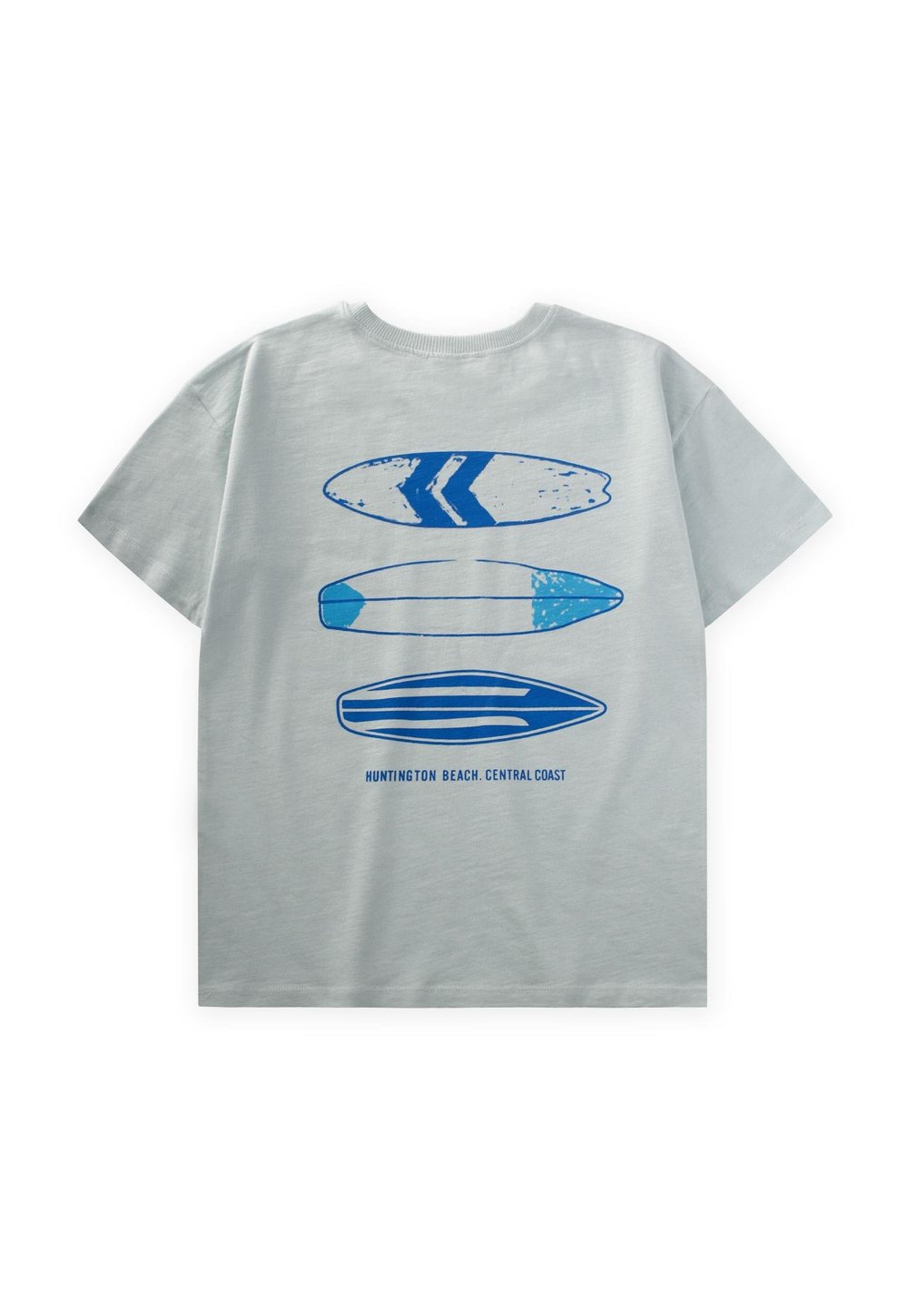 Ön Arka Baskılı T-Shırt 8-12 Yaş Mint Yeşil