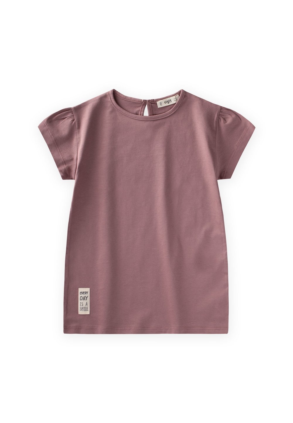 Etiketli Tunik 4-12 Yaş BAKIR