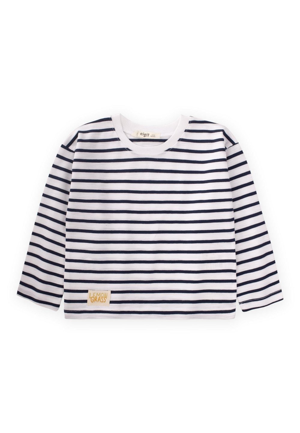 Çizgili Mevsimlik T-Shırt 1-10 Yaş SİYAH ÇİZGİLİ