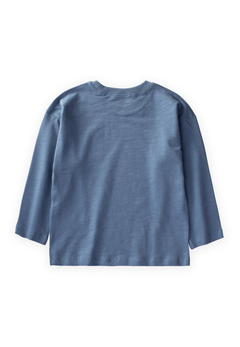 Etiket Detaylı Mevsimlik T-Shırt 2-10 Yaş İNDİGO MAVİ