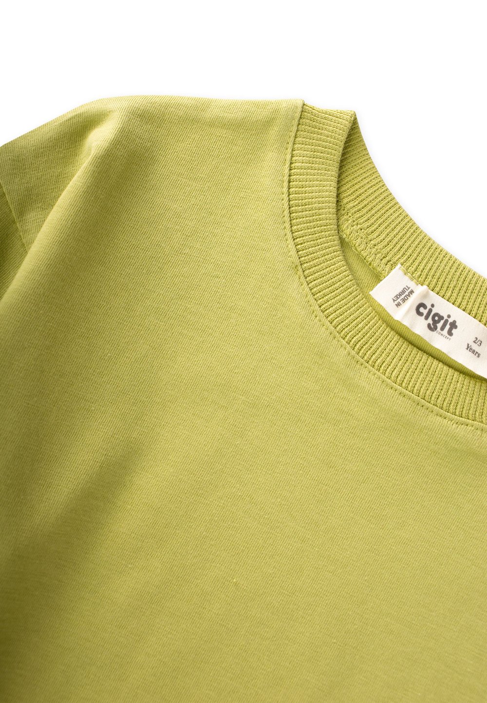 Mevsimlik Basic T-Shırt 2-10 Yaş Lime