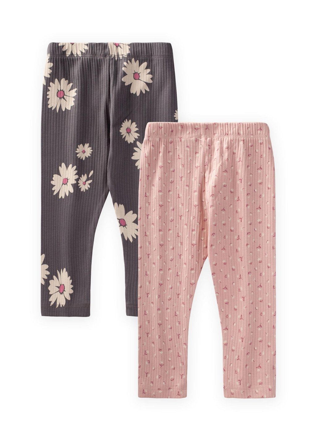 İkili Set Tayt 1-8 Yaş PUDRA- O GRİ