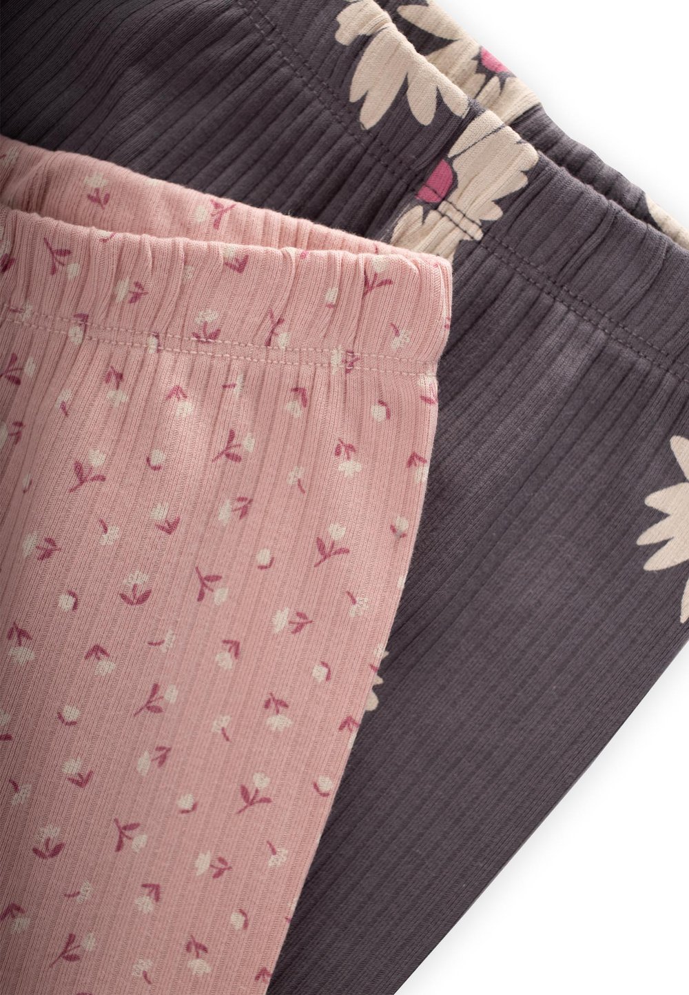 İkili Set Tayt 1-8 Yaş PUDRA- O GRİ