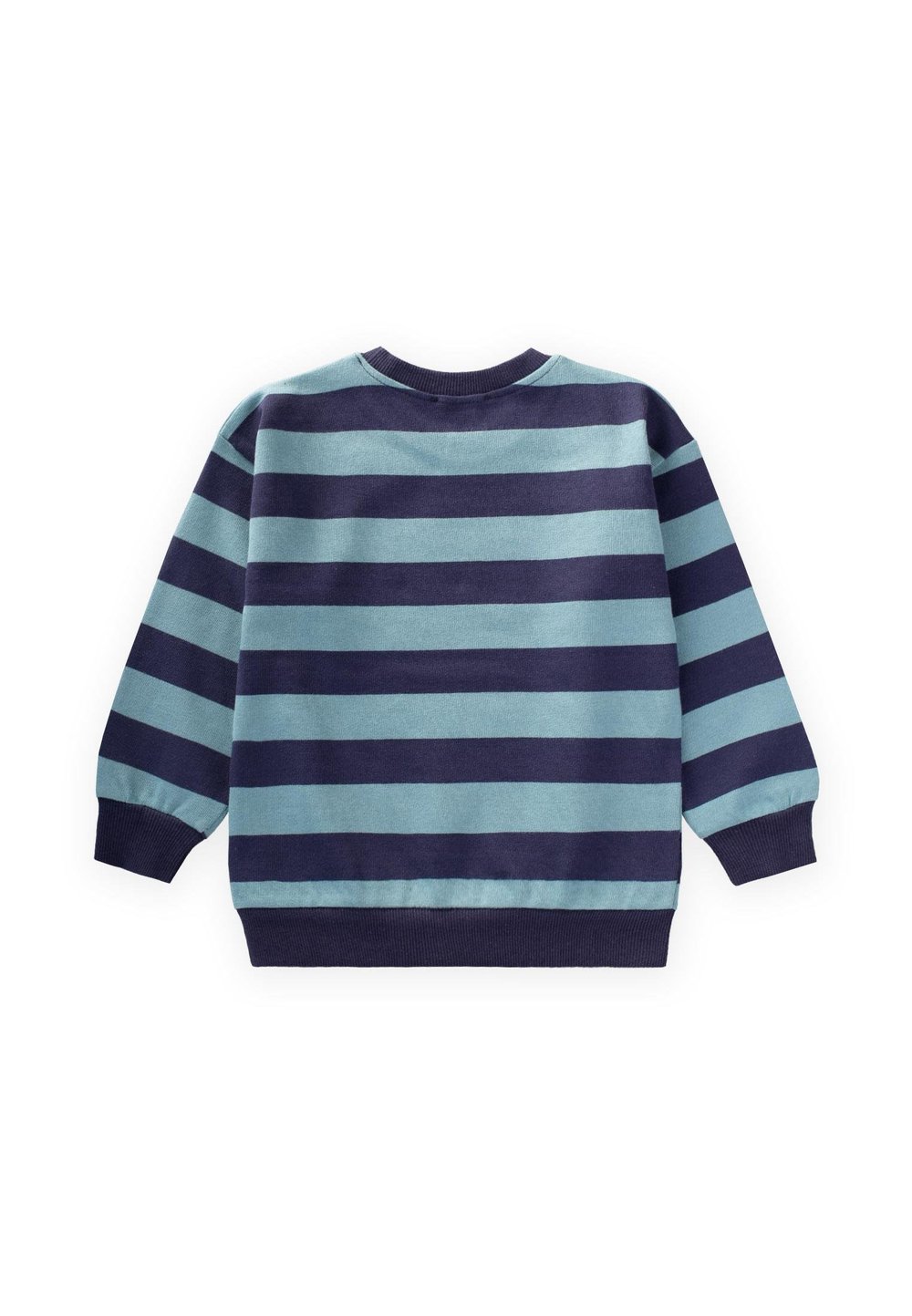 Çizgili Triko Sweatshırt 2-12 Yaş MİNT LACİVERT