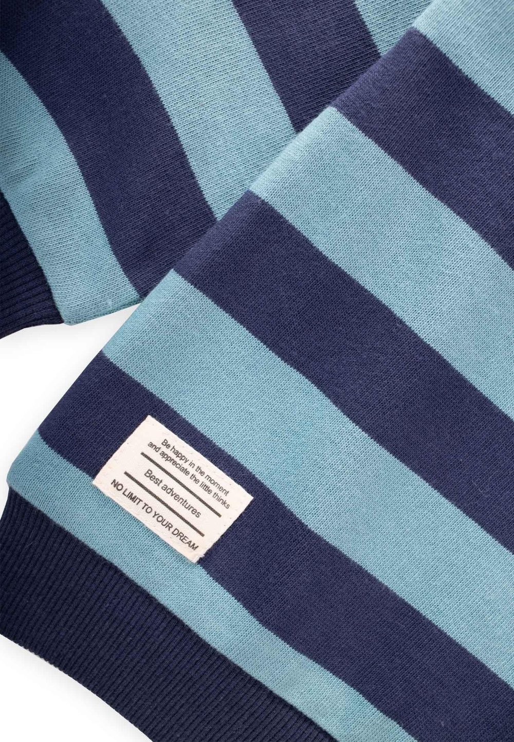 Çizgili Triko Sweatshırt 2-12 Yaş MİNT LACİVERT