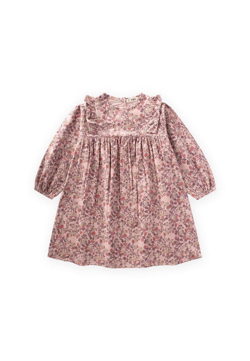 Elbise 8-12 Yaş Pudra Pembe