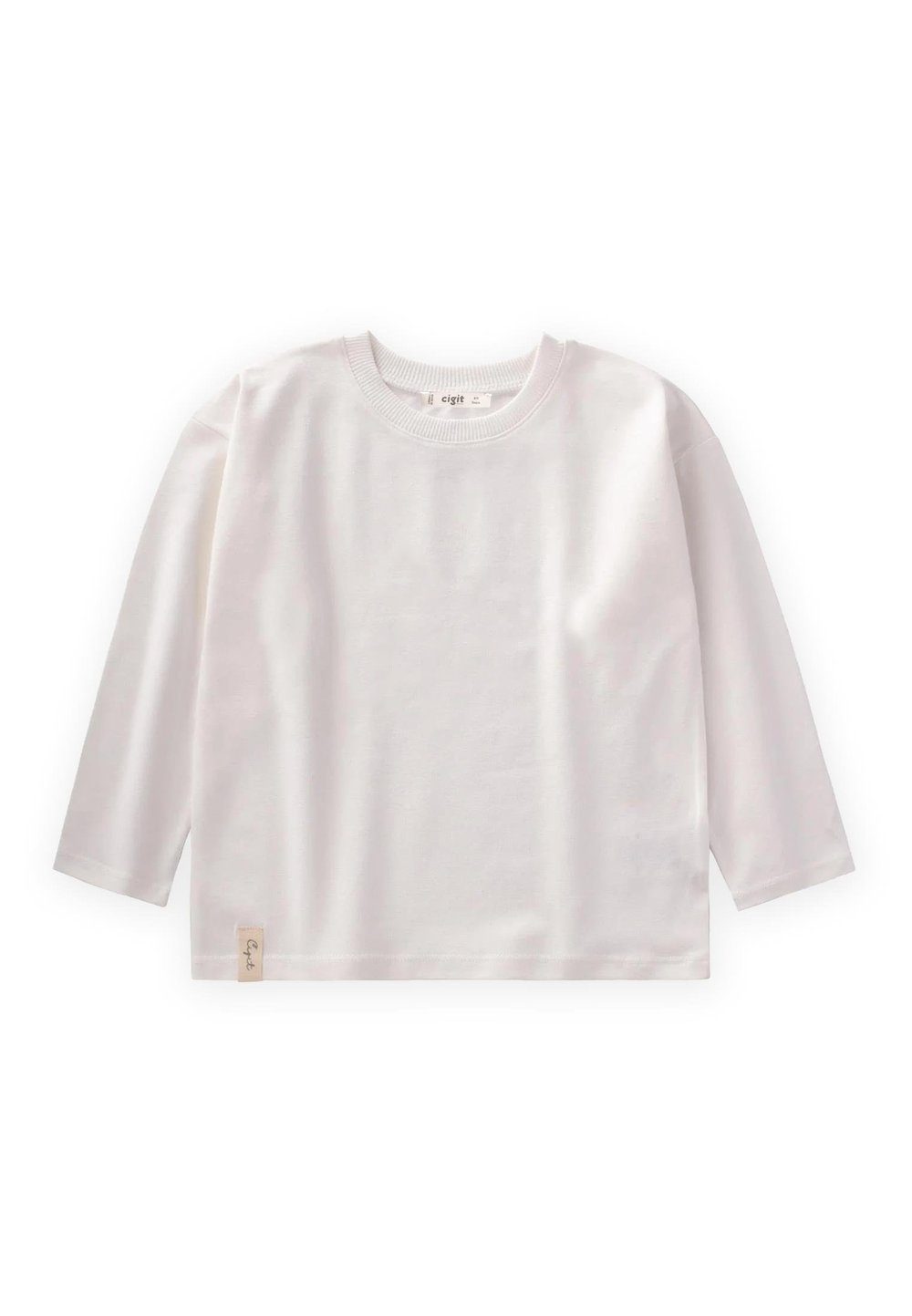 Mevsimlik Basic T-Shırt 8-14 Yaş Kırık Beyaz