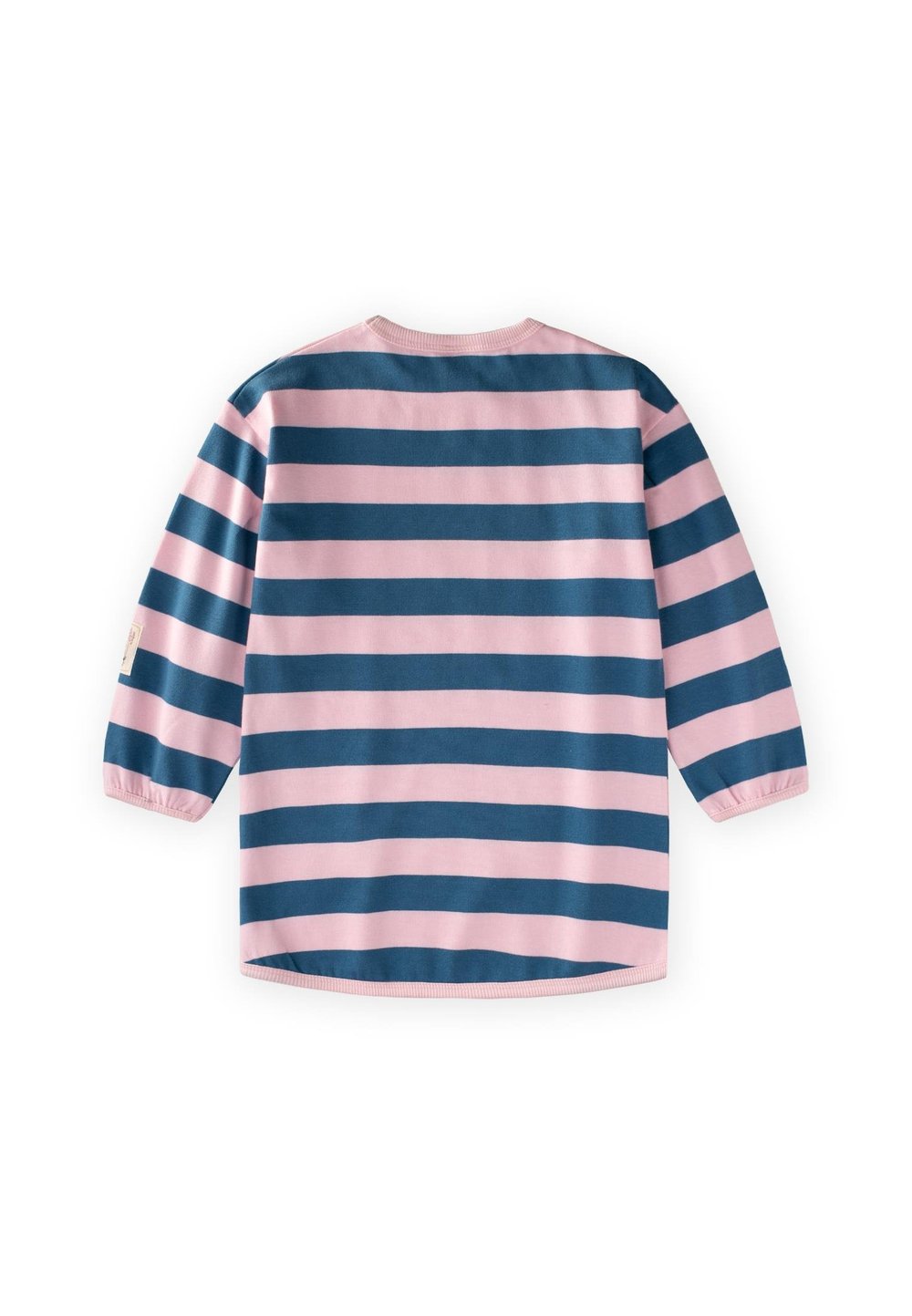 Triko Çizgili Tunik 4-12 Yaş PUDRA MAVİ ÇİZGİ
