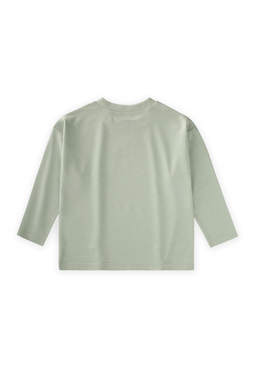 Sloganlı Uzun Kollu T-Shirt 2-10 Yaş Su Yeşili