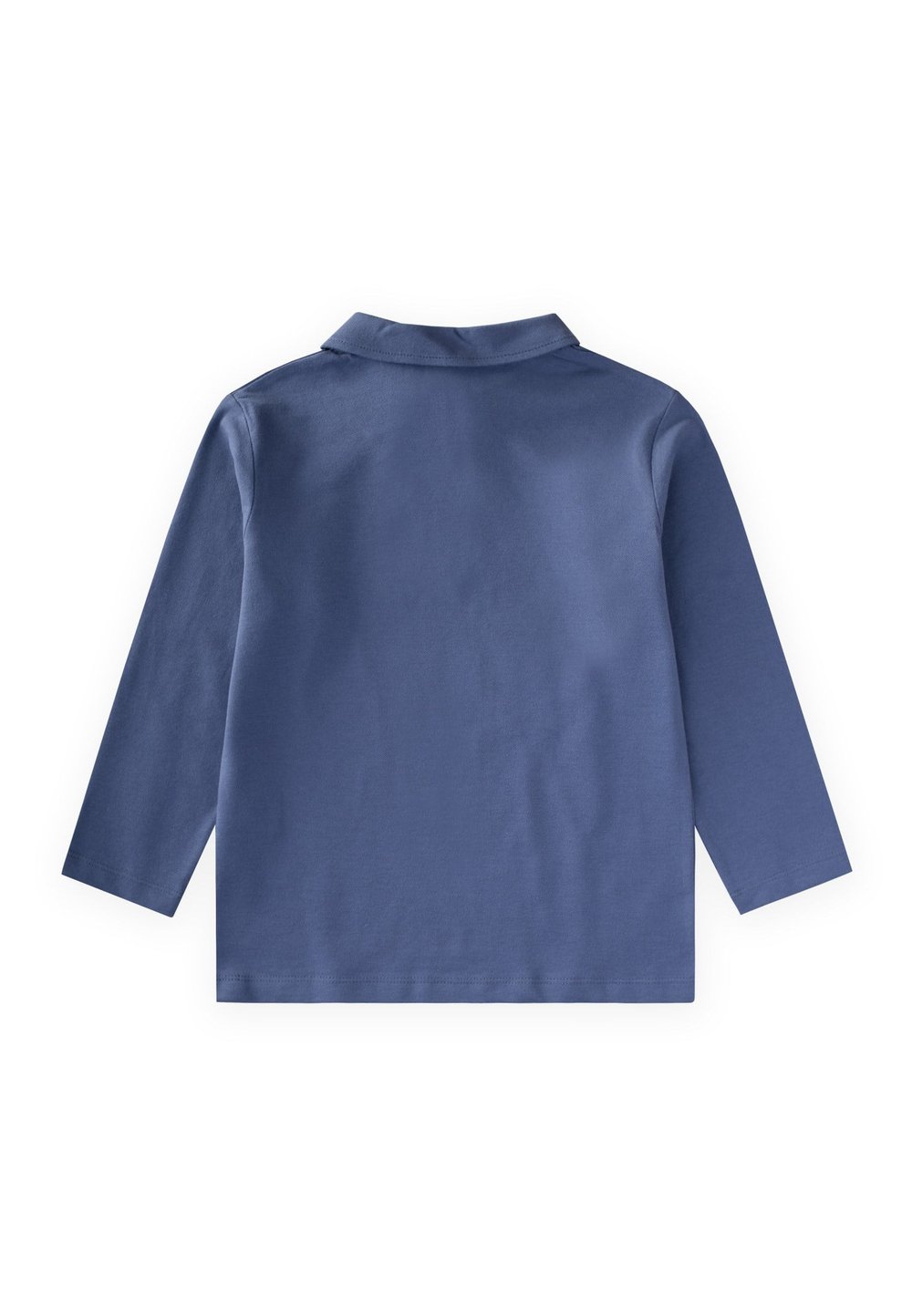 Polo Yaka Uzun Kollu T-Shirt 5-12 Yaş İNDİGO MAVİ