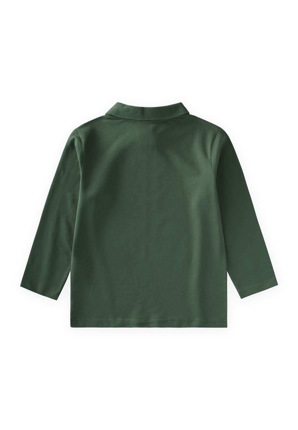 Polo Yaka Uzun Kollu T-Shirt 5-12 Yaş HAKİ YEŞİL