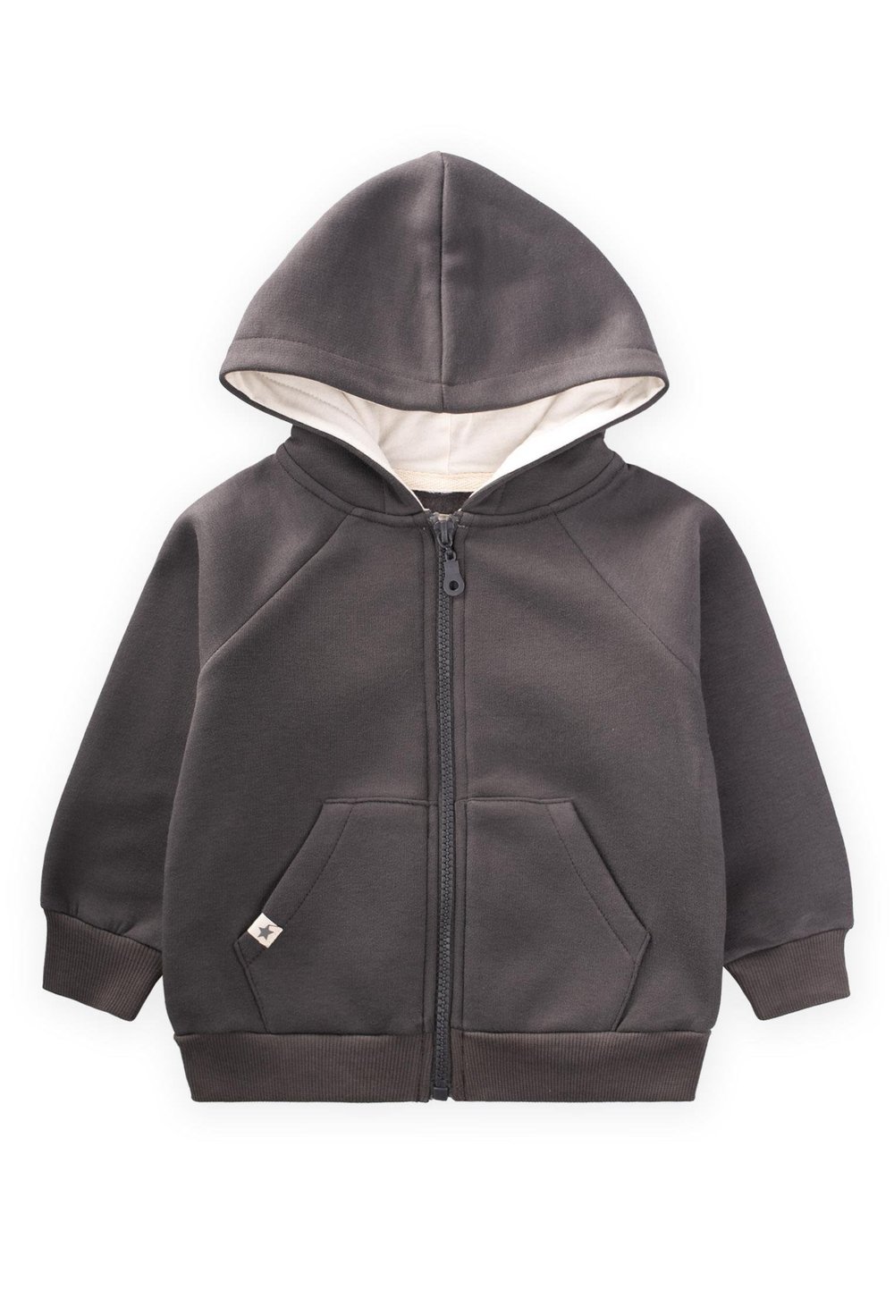 Kapşonlu Fermuarlı Hırka 1-14 Yaş ANTRASİT