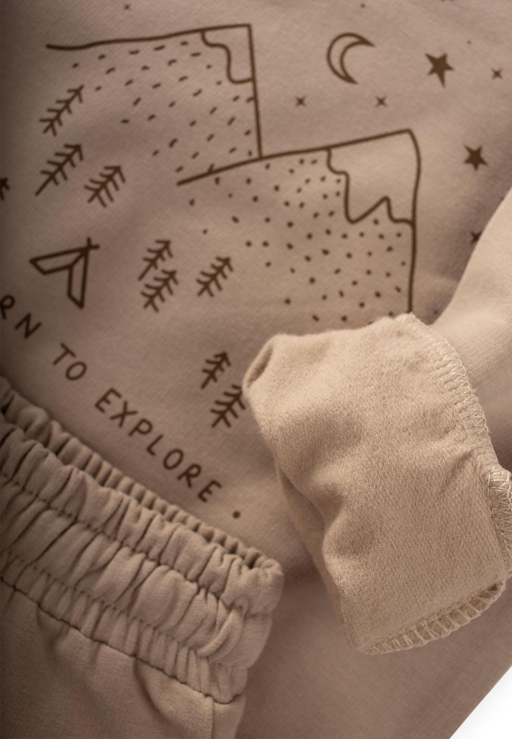 Born To Explore Baskılı Sweatshırt Takım 1-7 Yaş S VİZON