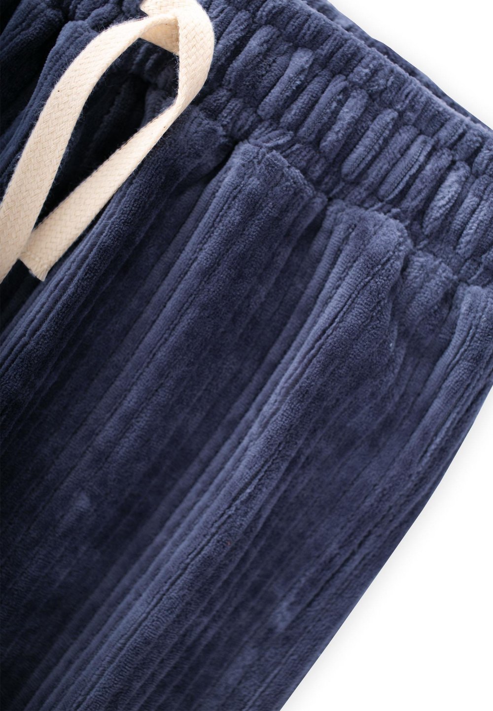 Fitilli Kadife Jogger Pantolon 1-10 Yaş Lacivert
