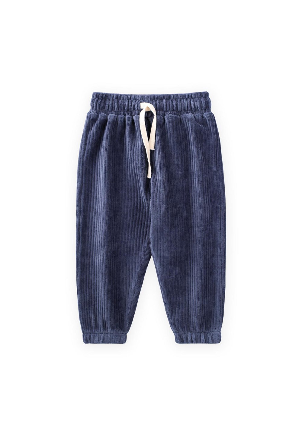 Fitilli Kadife Jogger Pantolon 1-10 Yaş Lacivert