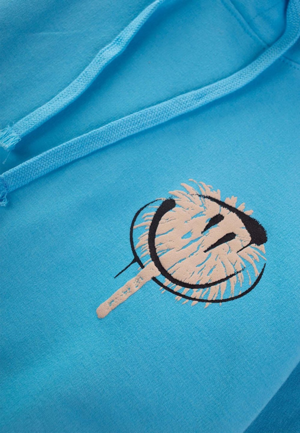 Face Palm Baskılı Kapşonlu Sweatshırt 9-14 Yaş MAVİ