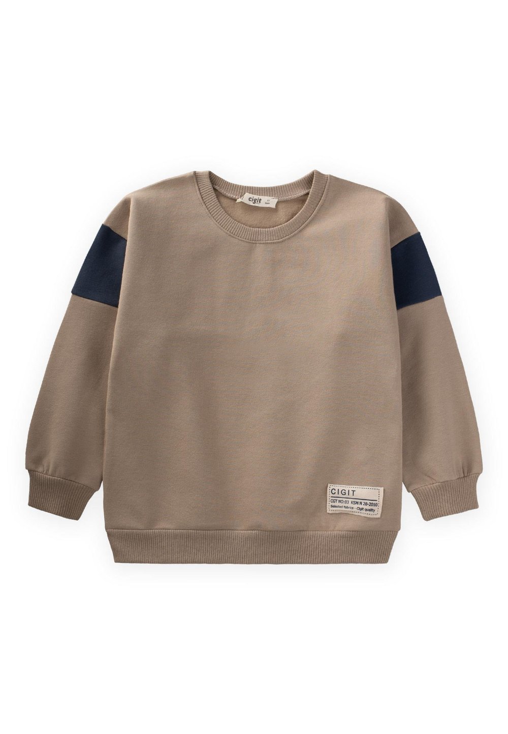 Garni Detaylı Sweatshirt 2-10 Yaş S Vizon