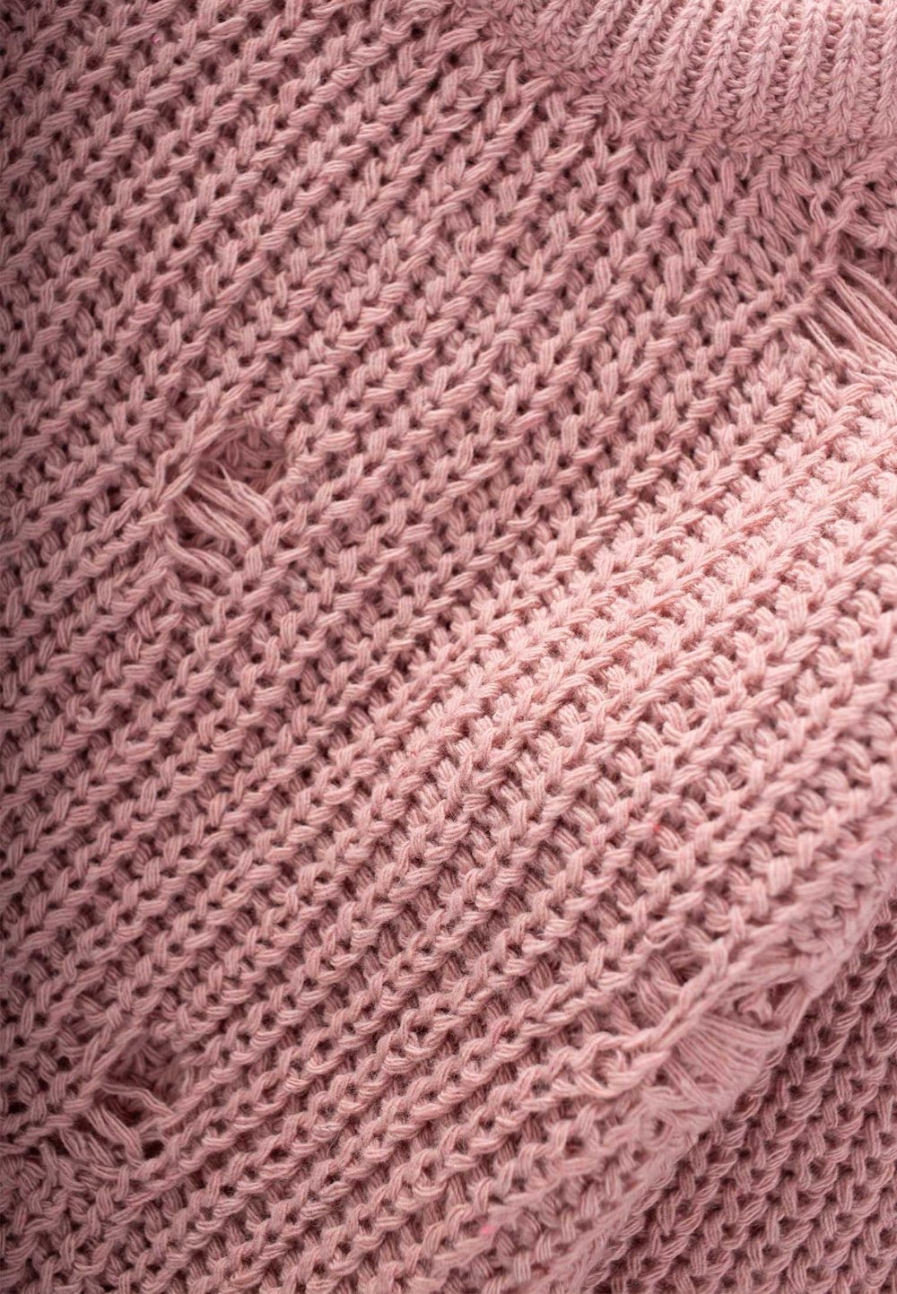 Selanik Triko Kazak 2-8 Yaş Pudra Pembe