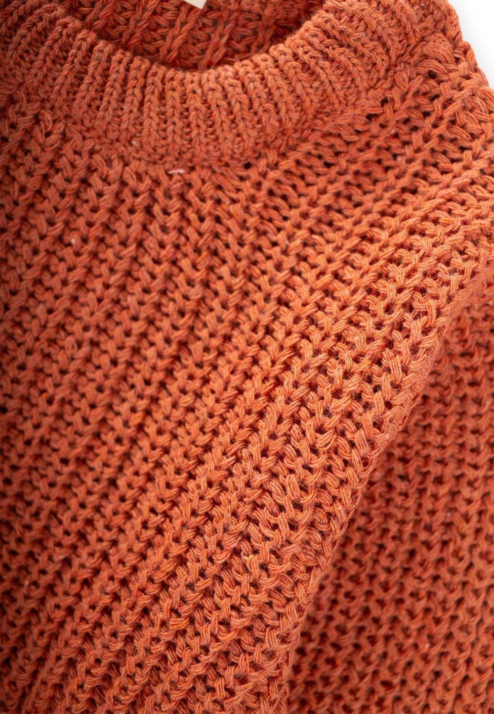 Bisiklet Yaka Selanik Triko Kazak 2-8 Yaş Kiremit