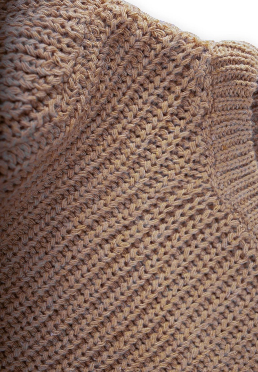 Bisiklet Yaka Selanik Triko Kazak 2-8 Yaş Vizon