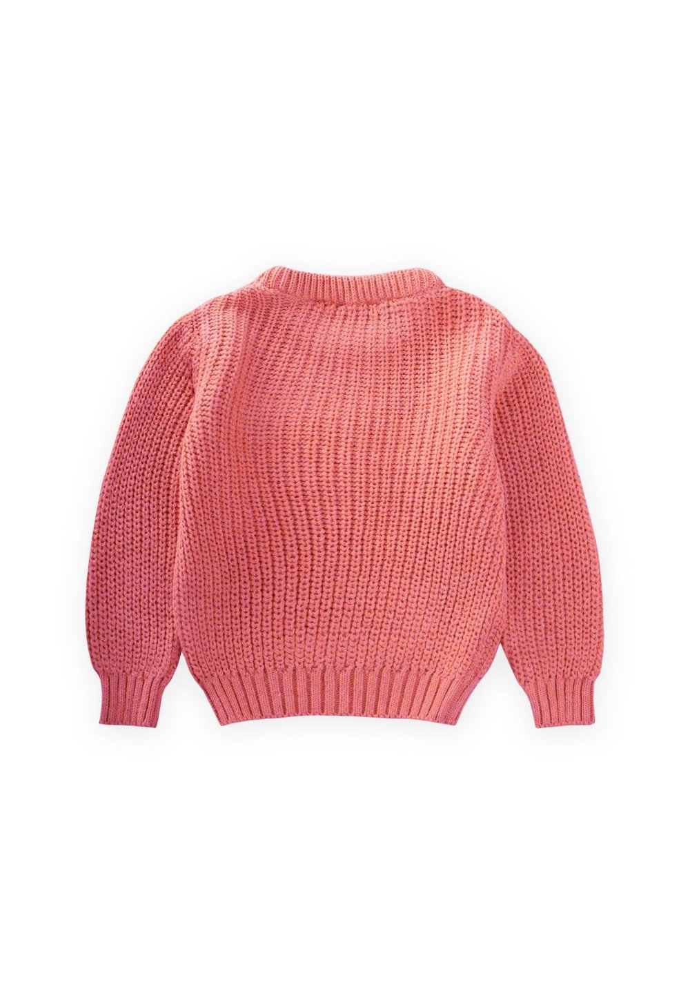 Bisiklet Yaka Selanik Triko Kazak 2-8 Yaş Somon