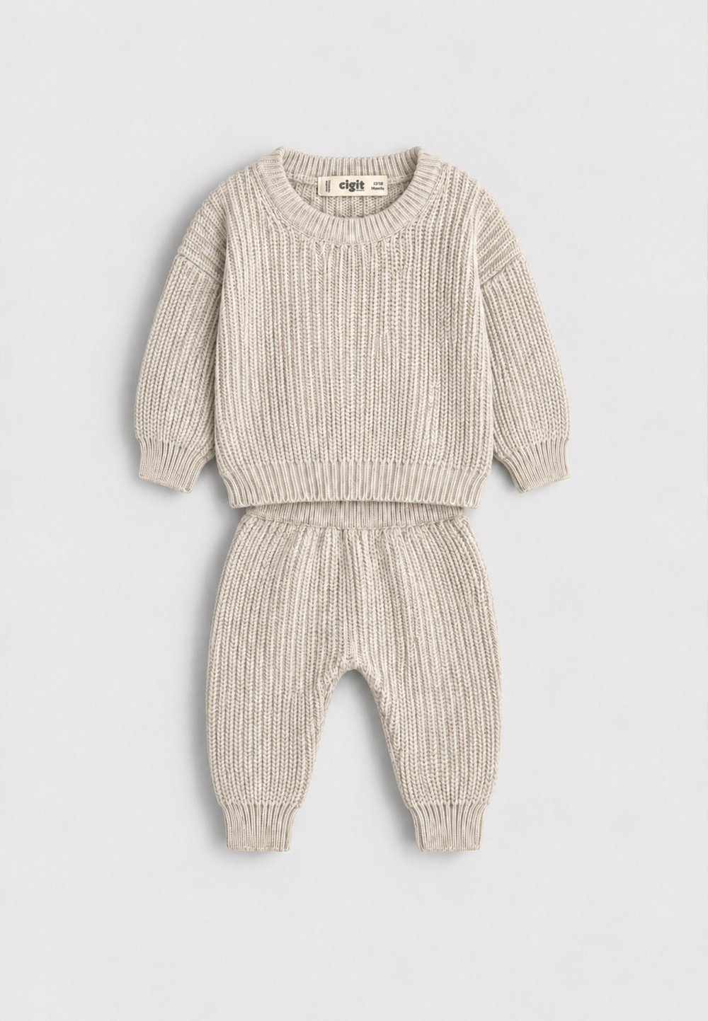 Selanik Triko Takım 1-5 Yaş Naturel