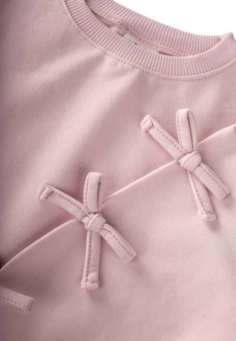 Şardonlu Sweatshirt Takım 2-8 Yaş Pudra Pembe