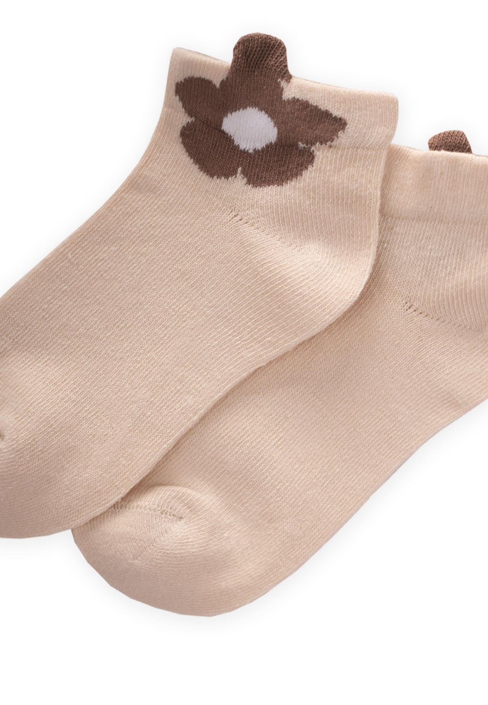 Üç Boyutlu Çocuk Patik Çorabı 5-12 Yaş Kum