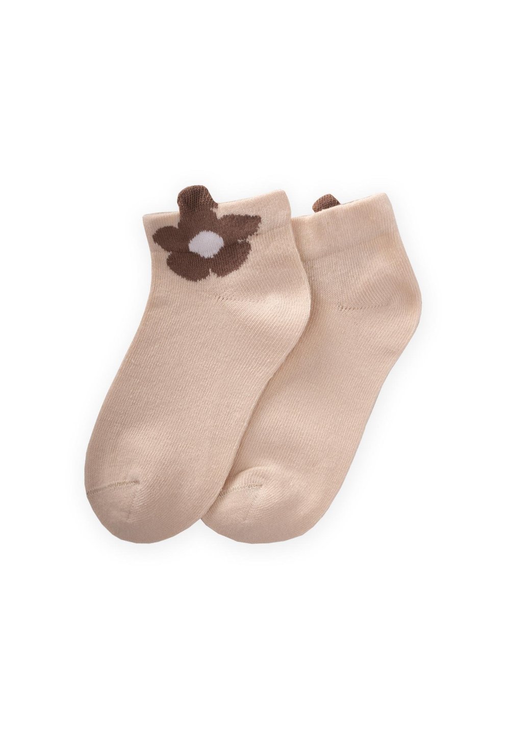 Üç Boyutlu Çocuk Patik Çorabı 5-12 Yaş Kum