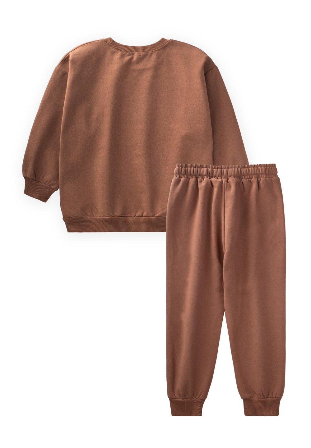 Basic Karyoka Detaylı Sweatshırt Takım 3-8 Yaş A.KAHVE