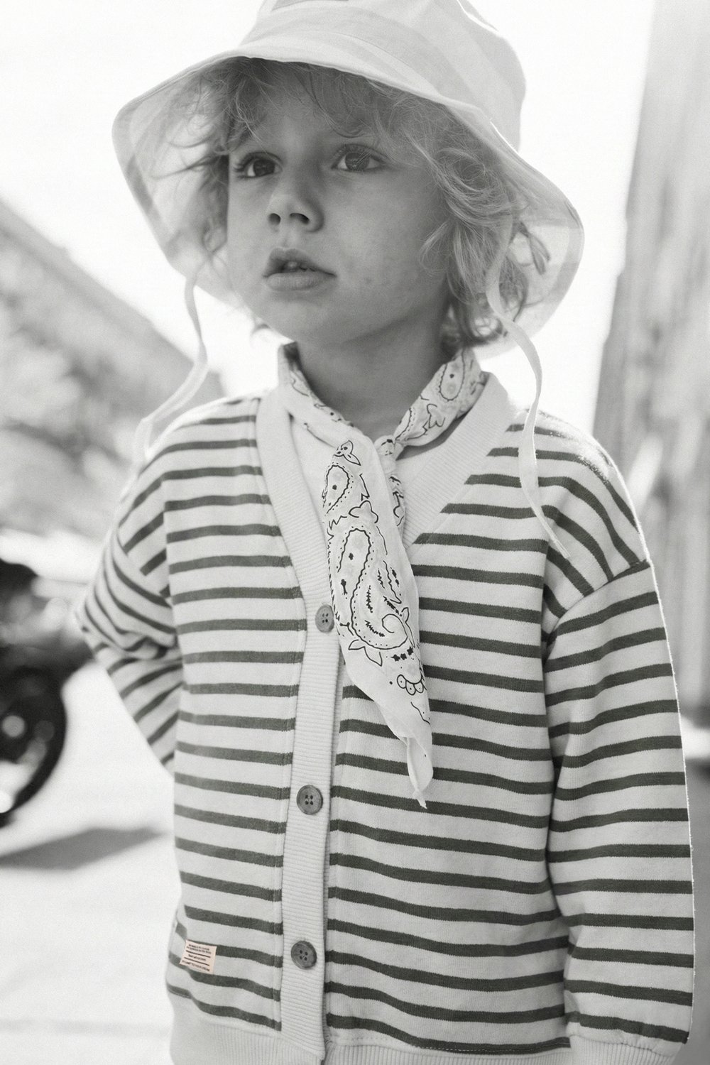 Çizgili Hırka 2-10 Yaş OLİVE