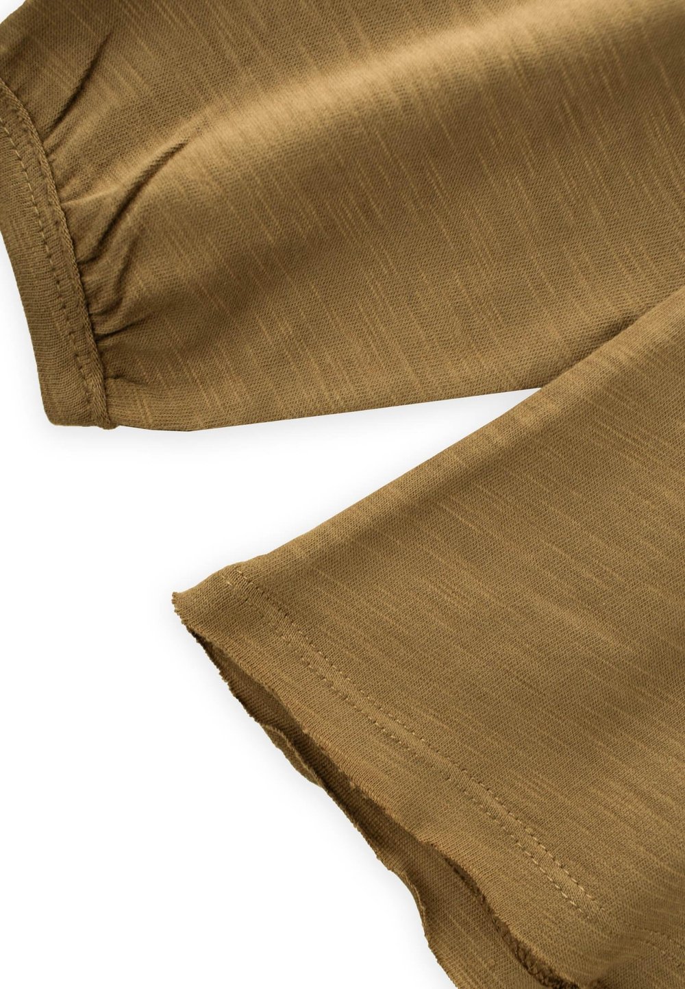 Fırçalı Rustik Uzun Kollu T-Shırt 1-7 Yaş OLİVE