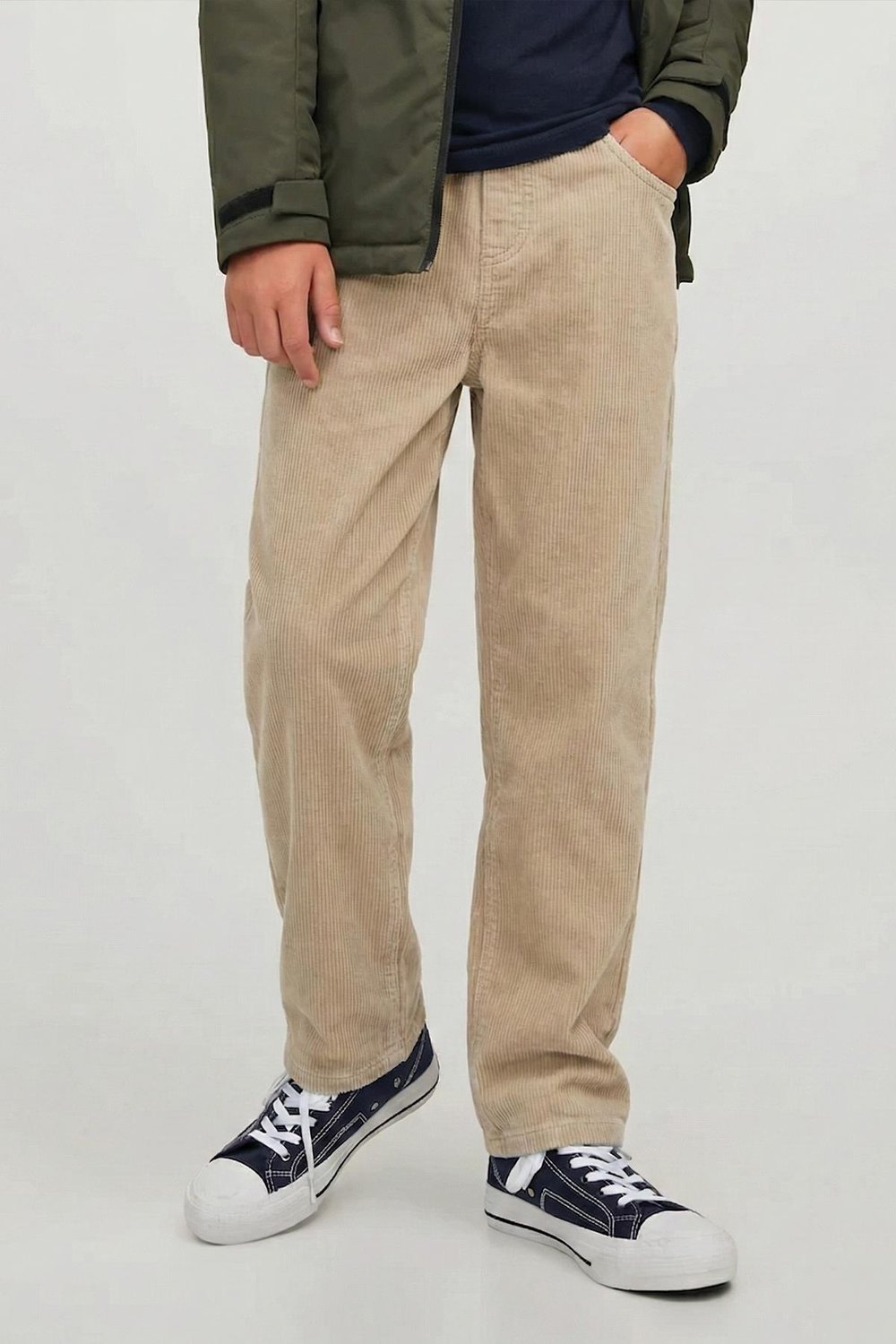 Fitilli Kadife Pantolon 8-12 Yaş Bej