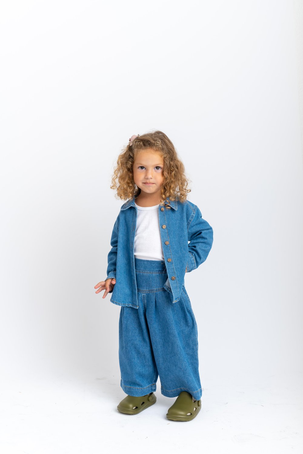 Kot Gömlek 2-7 Yaş MAVİ