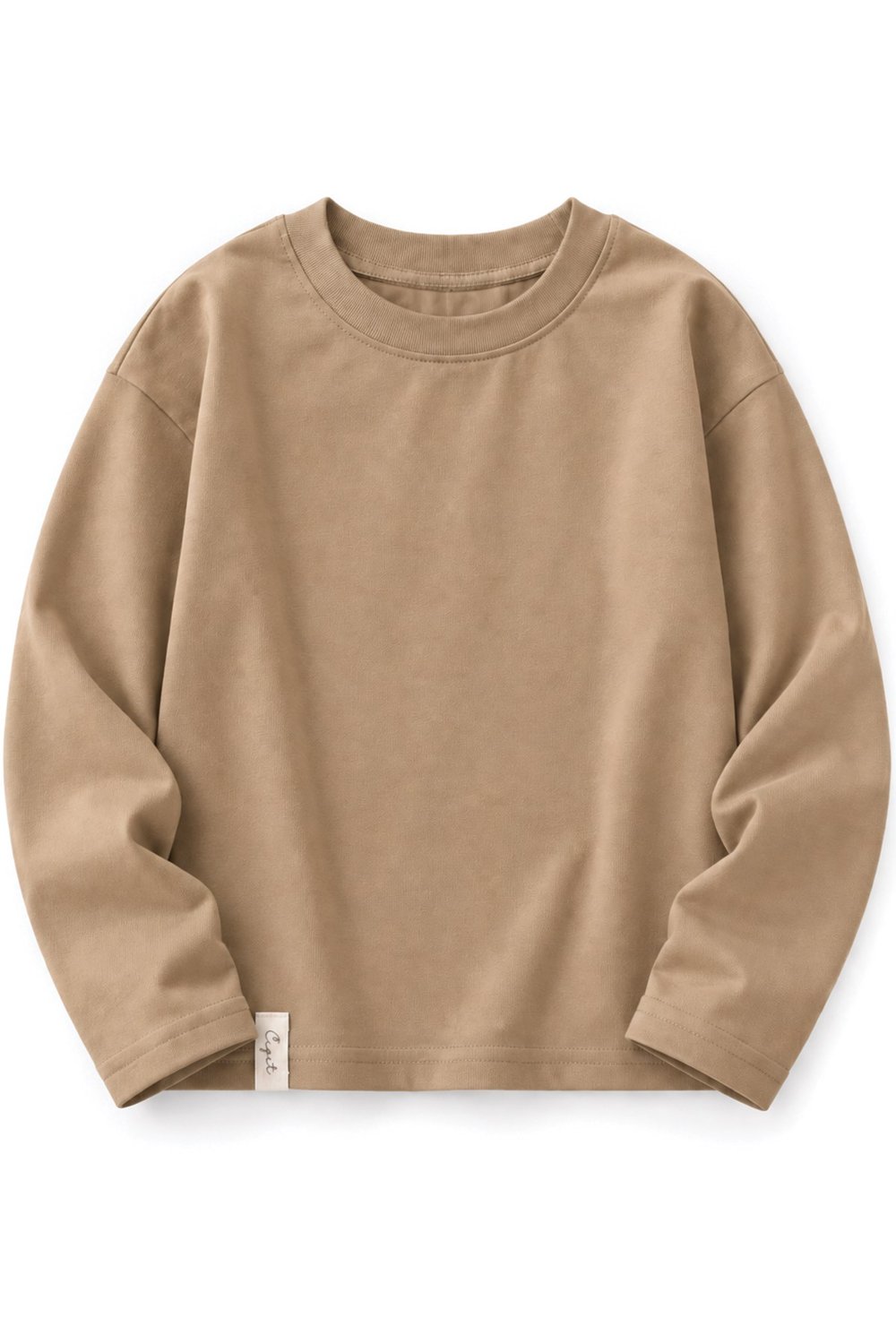 Mevsimlik Basic T-Shırt 2-10 Yaş CAMEL