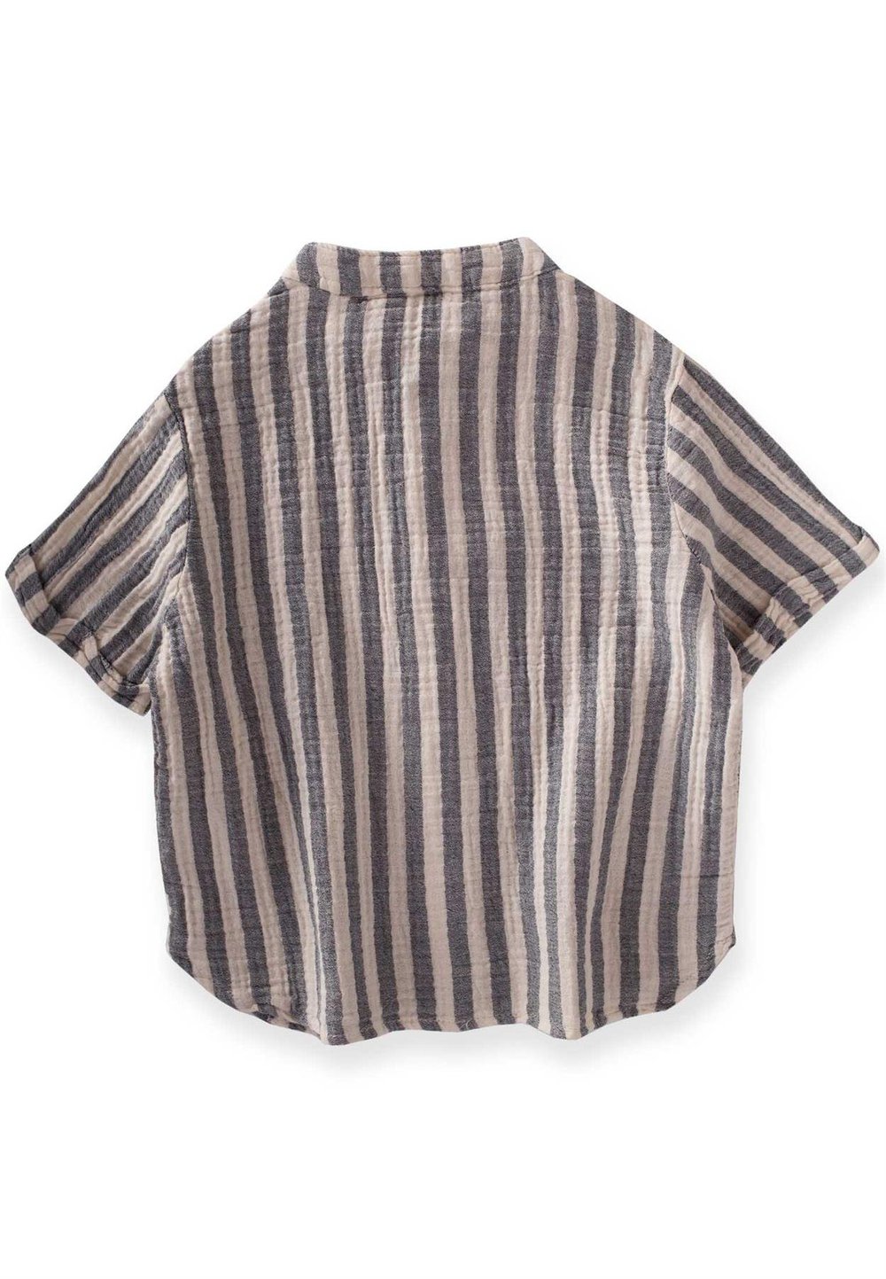 Müslin Gömlek 2-10 Yaş LACİVERT ÇİZGİLİ