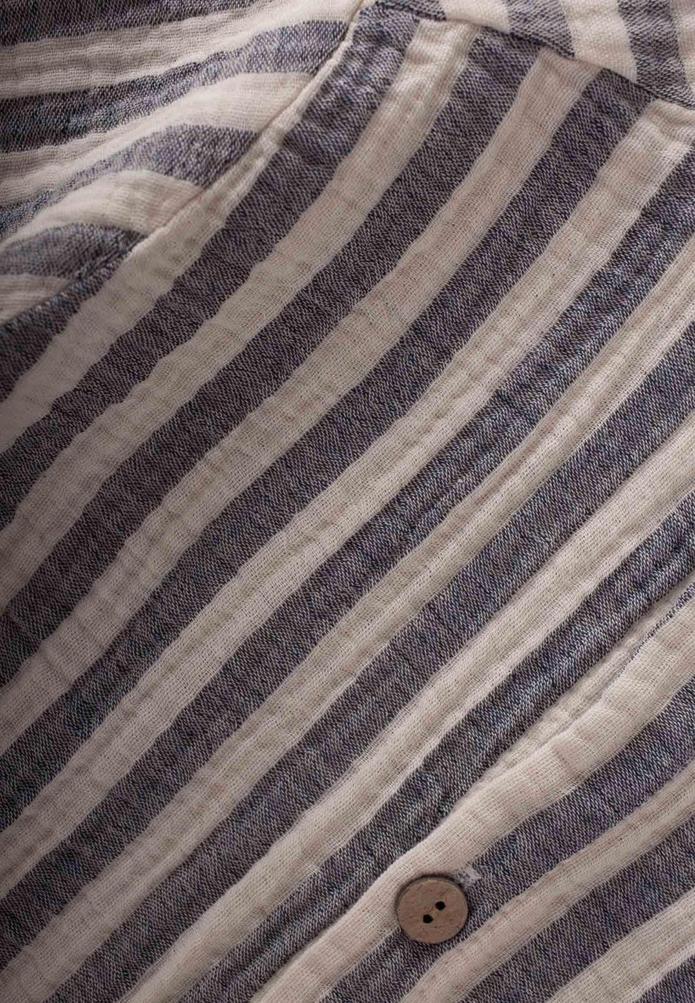 Müslin Gömlek 2-10 Yaş LACİVERT ÇİZGİLİ