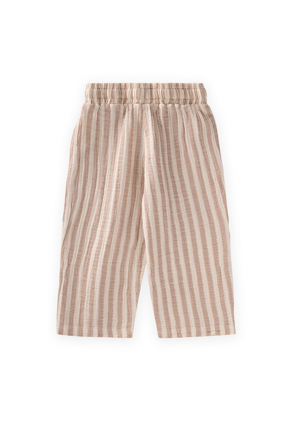 Müslin Pantolon 1-10 Yaş Kahve Çizgili
