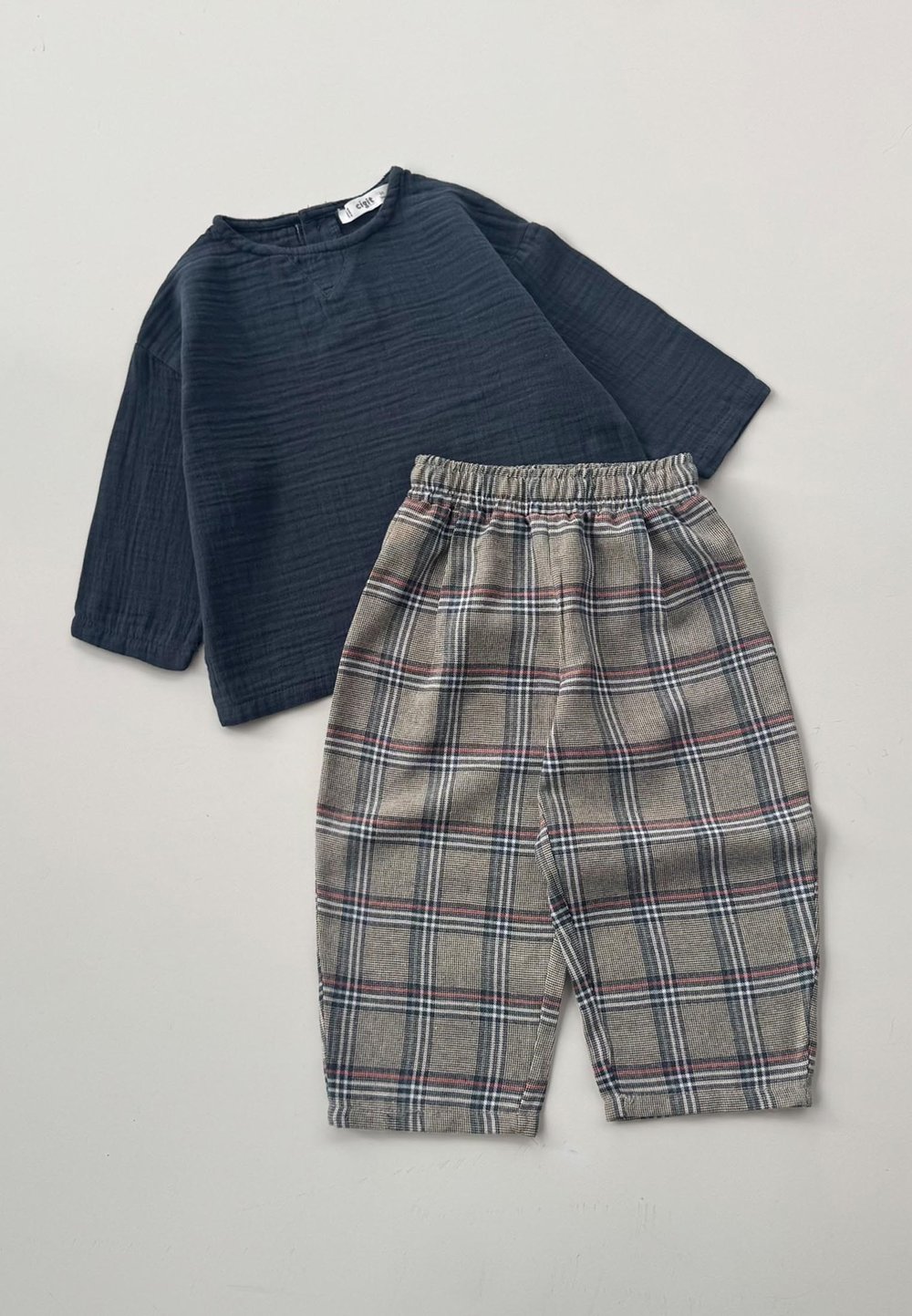 Müslin Sweatshirt Takım 2-8 Yaş Antrasit