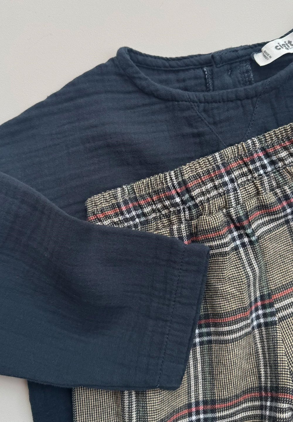 Müslin Sweatshirt Takım 2-8 Yaş Antrasit