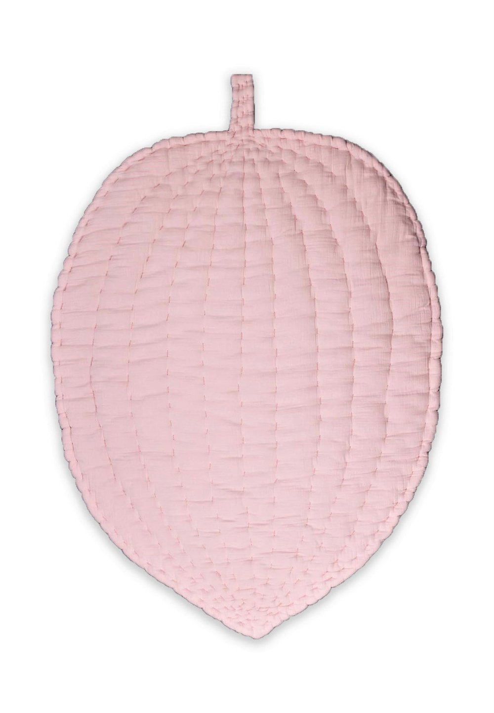 Müslin Yaprak Bebek Oyun Minderi (Yıkanmıştır) Pembe