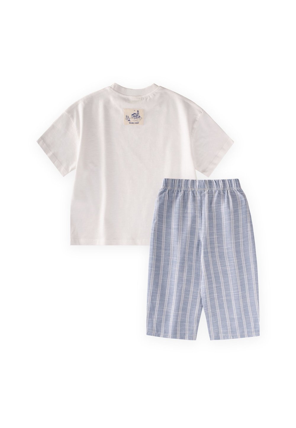 Oversize T-Shirt Takım 2-10 Yaş KIRIK BEYAZ