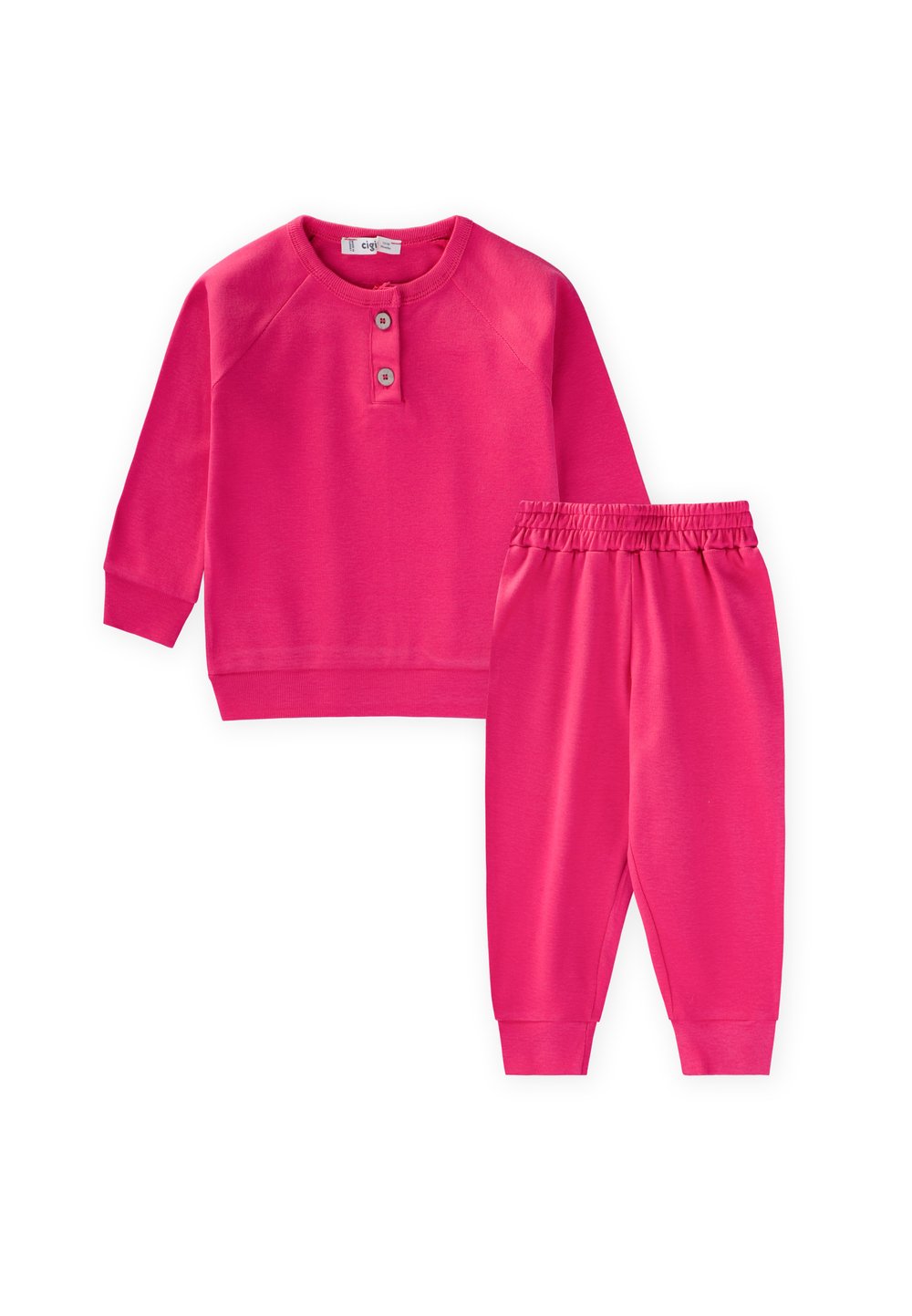 Reglan Kol Patlı Erkek Basıc Takım 1-8 Yaş Fuşya