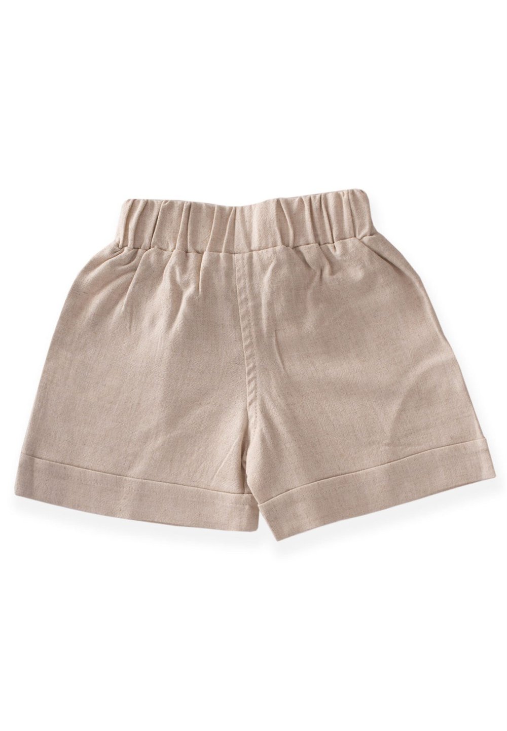 Sarh Keten Şort 2-9 Yaş Naturel