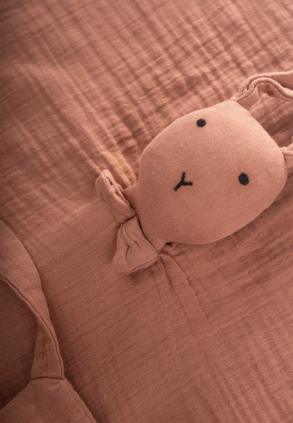 Tavşan Müslin Uyku Arkadaşı (Yıkanmıştır) 40X40 cm A.Kahve 