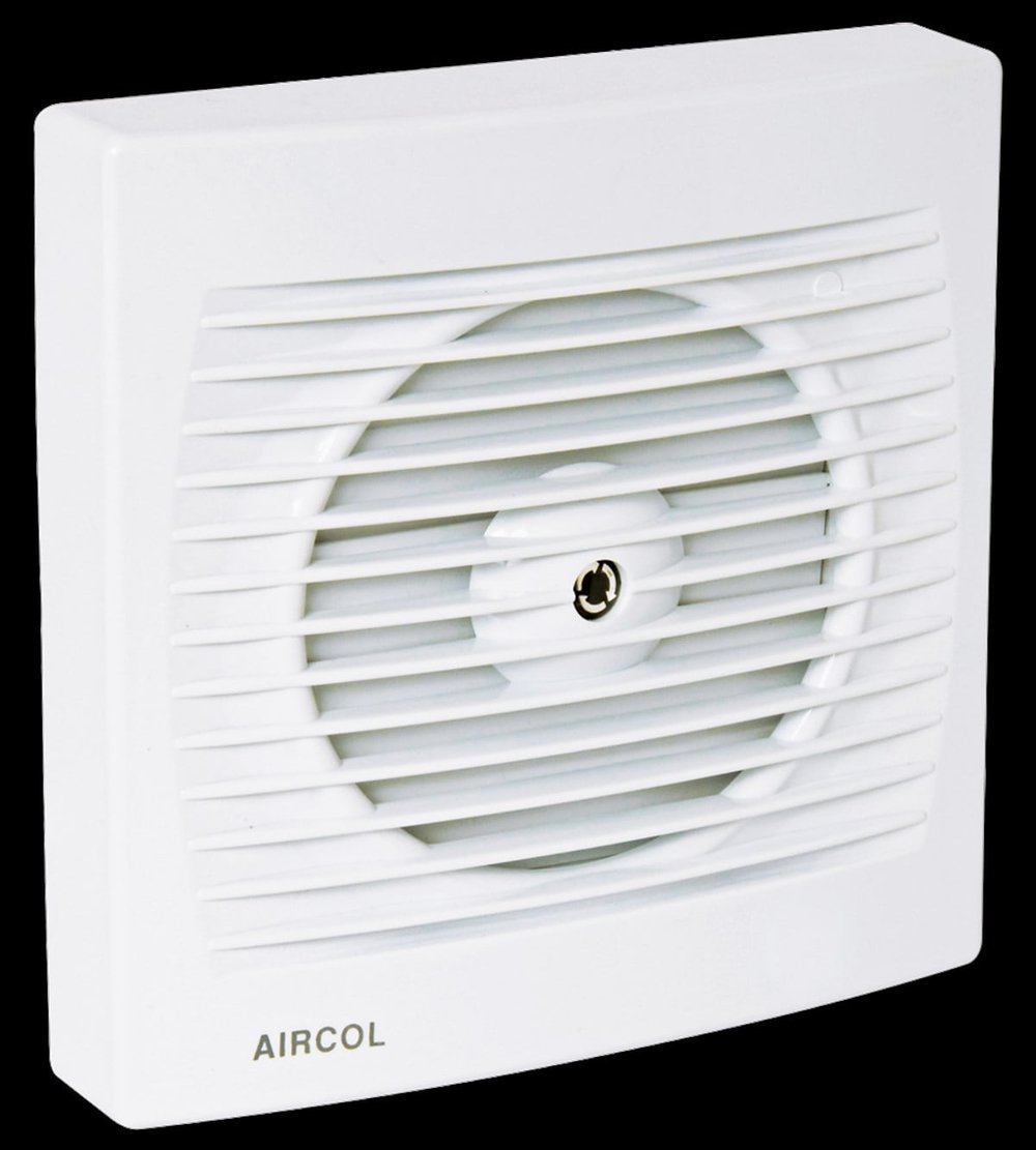 Aircol 120lik Otomatik Panjurlu Sessiz, Dekoratif, Plastik Banyo Fanı / Aspiratörü 160 m³/h