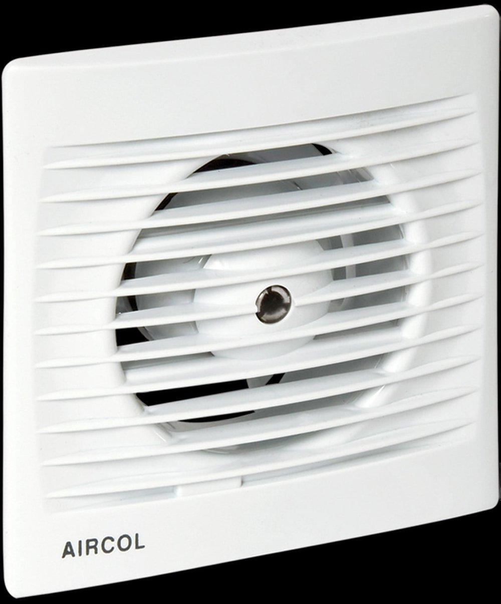 Aircol 120lik Sessiz, Dekoratif, Plastik Banyo Fanı / Aspiratörü 160 m³/h